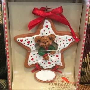 Vintage Ornament Kurt Adler Bear Gingerbread
